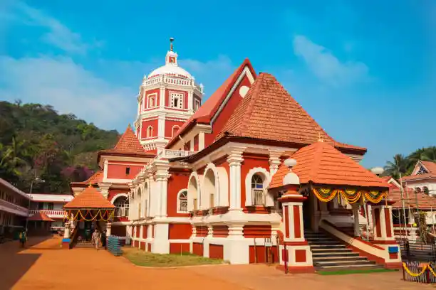 Shanta Durga Temple near Orchid Passaros hotel in South Goa India