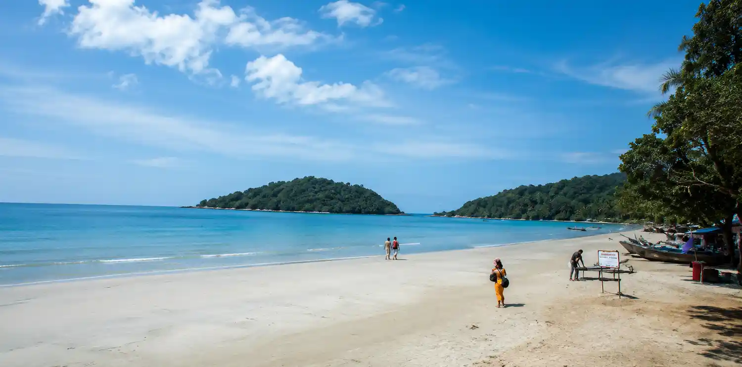 Scenic beach and coastal landscape in South Goa