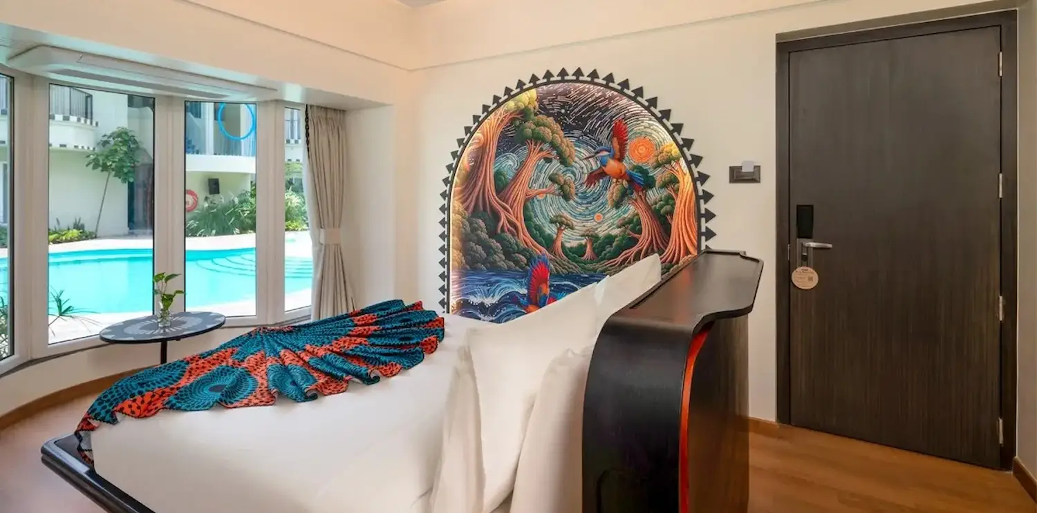 Romantic room at The Orchid Passaros Goa