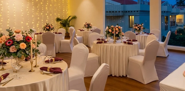 Beach wedding celebration near Benaulim Beach