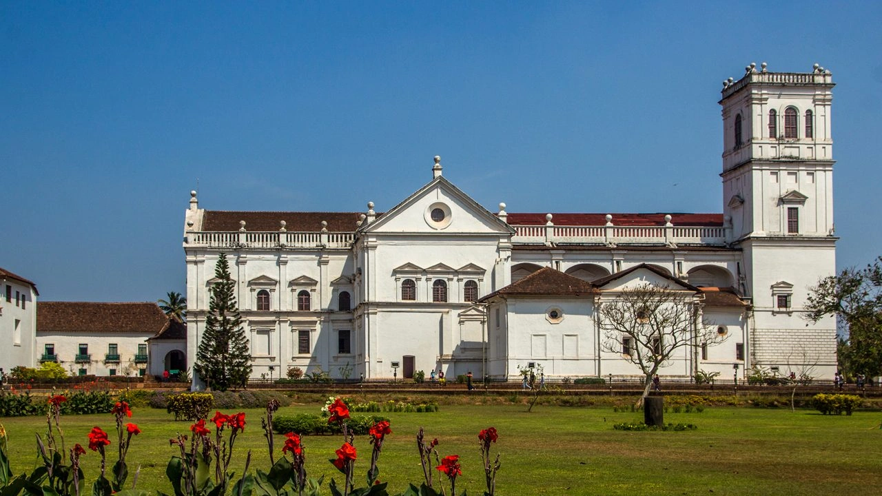 Church of St Francis of Assisi close to beach resorts in Goa and hotels in South Goa India