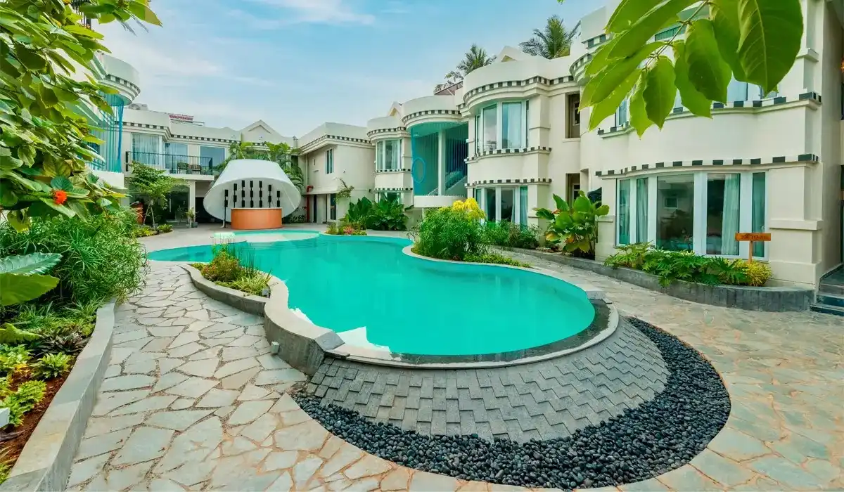 Book a beach resort with pool in South Goa Reserve your stay at a beach resort with outdoor pool in South Goa